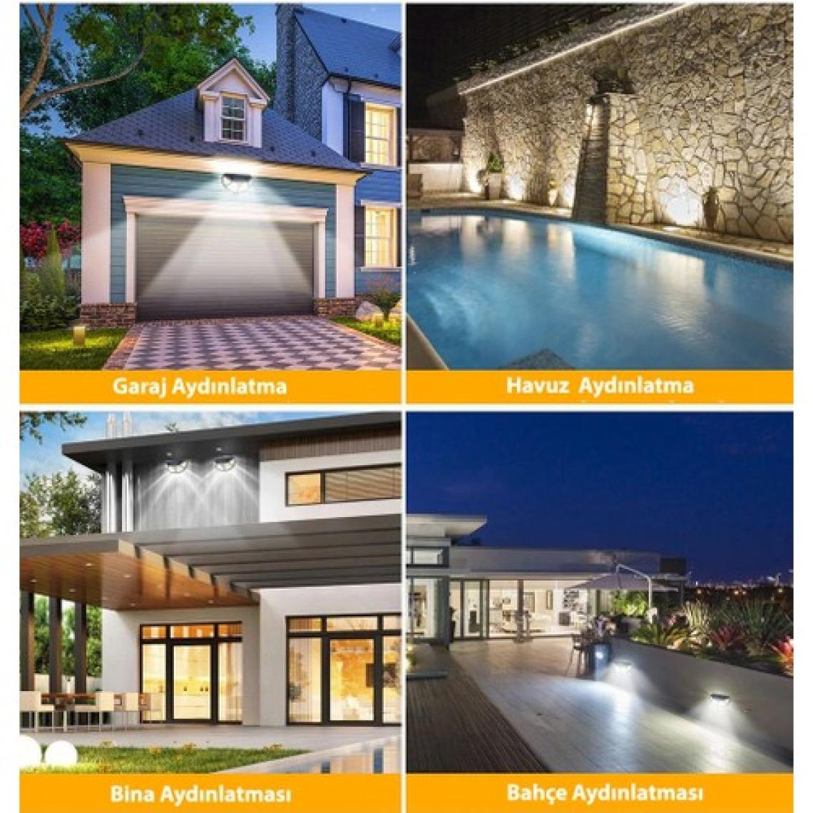 Trendpoint 122 Ledli Oval Cob LED Solar Güneş Enerjili Bahçe Lambası Hareket Sensörlü Şarj Olabilen