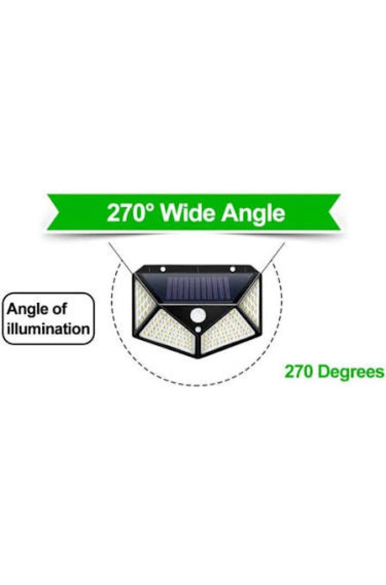 Didihou Güneş Enerjili Hareket Sensörlü IP65 Suya Dayanıklı 100 LED Lamba