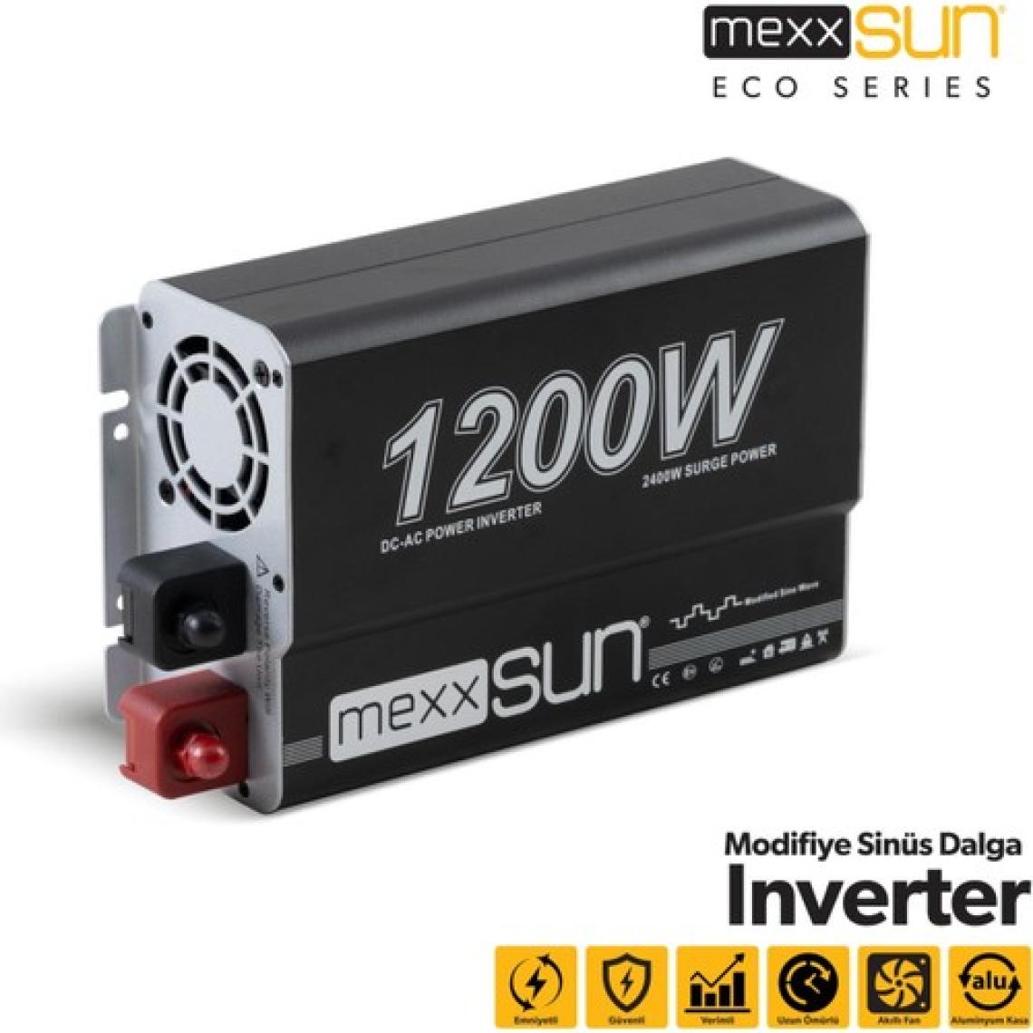 Mexxsun® Modifiye Sinus Inverter 12V 1200W EA9761987