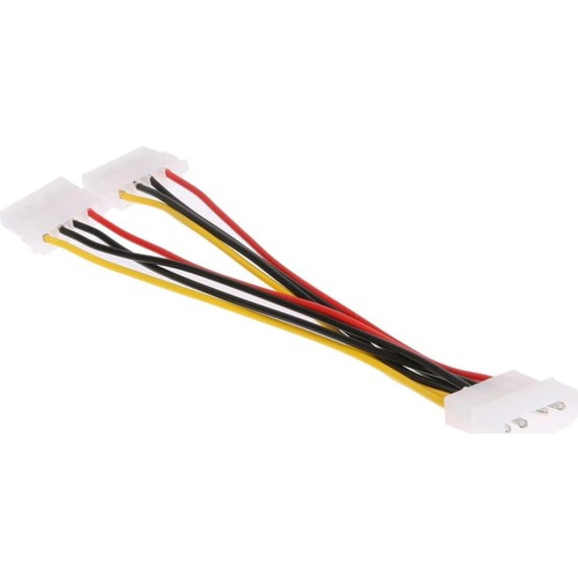 Alfais 4425 4 Pin Molex Power Çoklayıcı 2 Çıkış 1 Giriş Supply Kasa Güç Kablosu