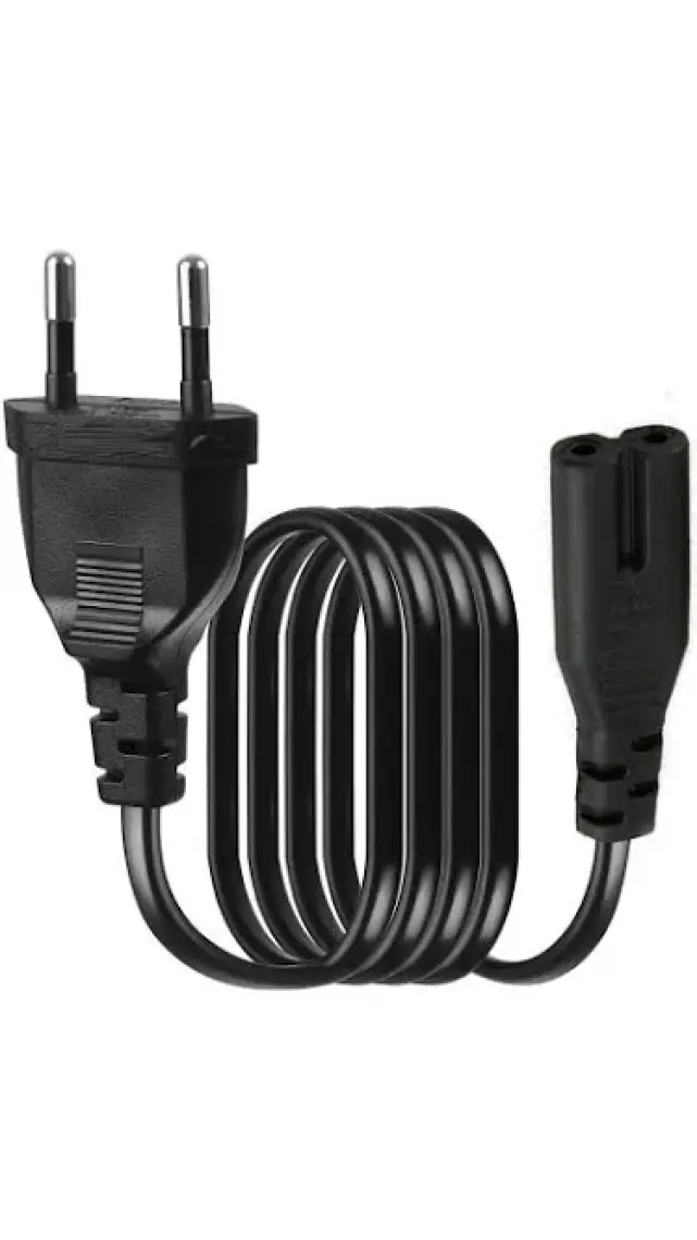 Gabble Teyp Fişi Ceyran Kablosu C7 Siyah 1.5mt Gabble GAB-TK015