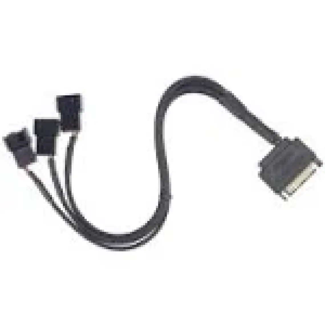 Alfais 4597 Sata Power To Fan Çevirici 3 Port Y Pin Pwm Çoklayıcı Splitter Fan Kablosu