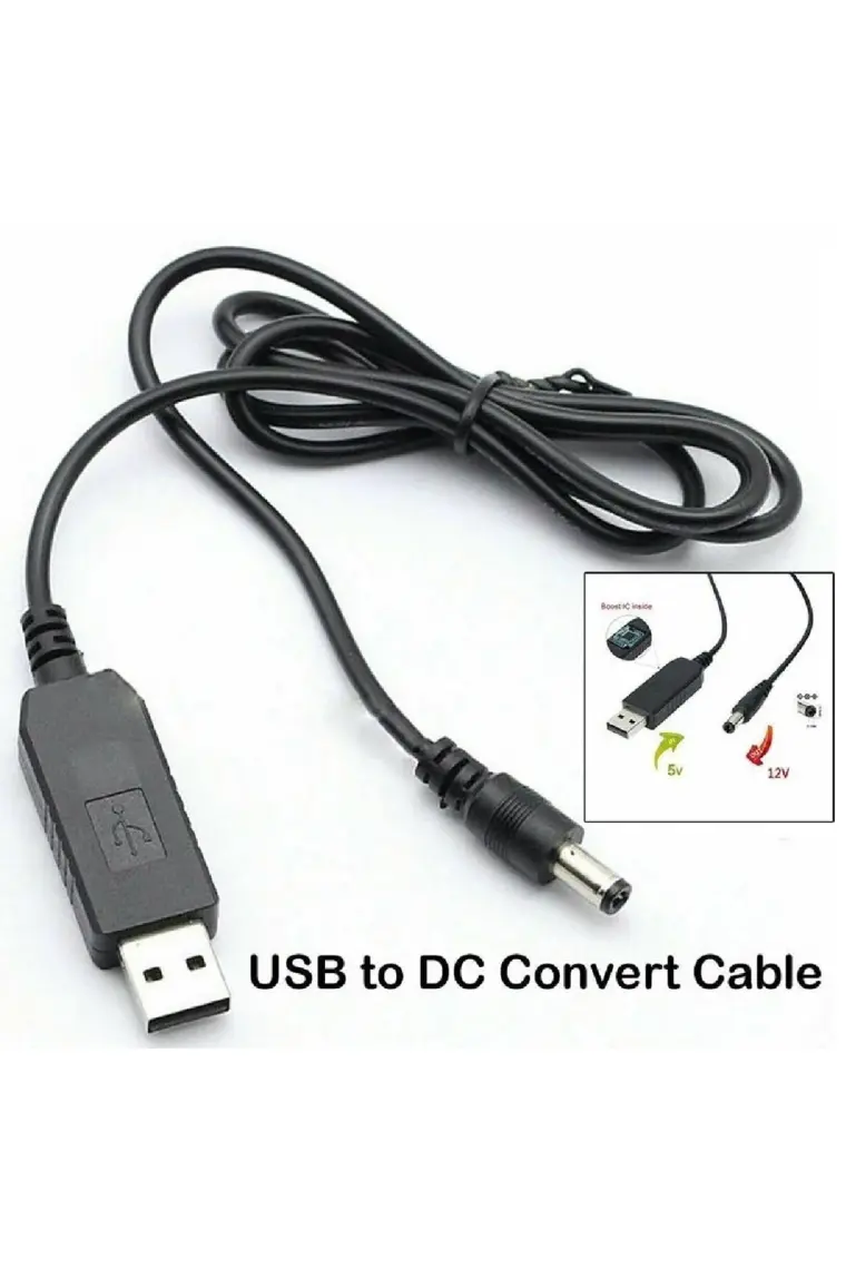 Alfais 4322 5V To 12V Dc USB Voltaj Yükseltici Çevirici Adaptör Kablosu