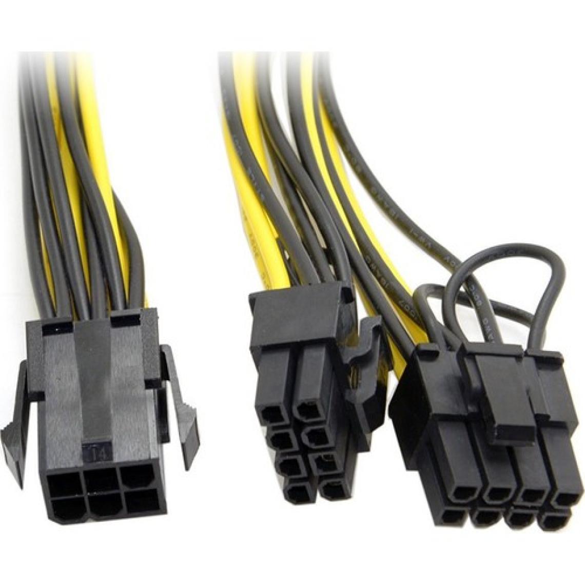 Alfais 4302 Pci e 8 Pin (6+2) 2X Pci-e Ekran Kartı Power Çoklayıcı Kablosu