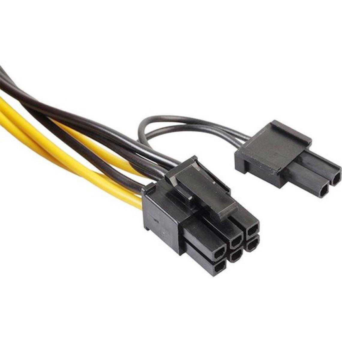 Alfais 4302 Pci e 8 Pin (6+2) 2X Pci-e Ekran Kartı Power Çoklayıcı Kablosu