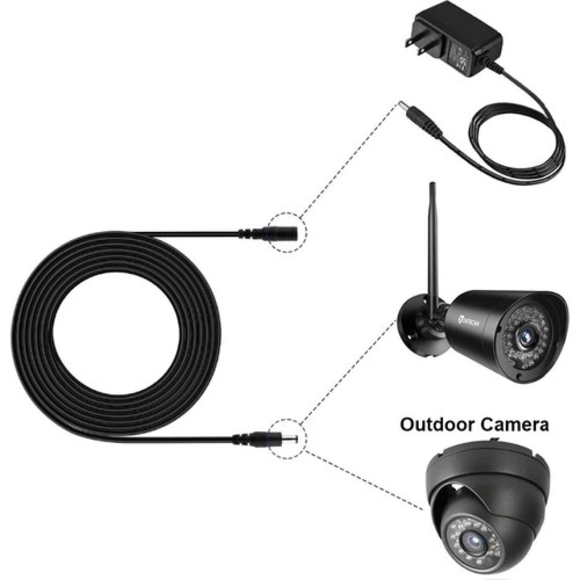 Alfais 4382 Dc Adaptör Uzatma Kablosu 1 Metre 5.5mm x 2.1mm Dişi Erkek