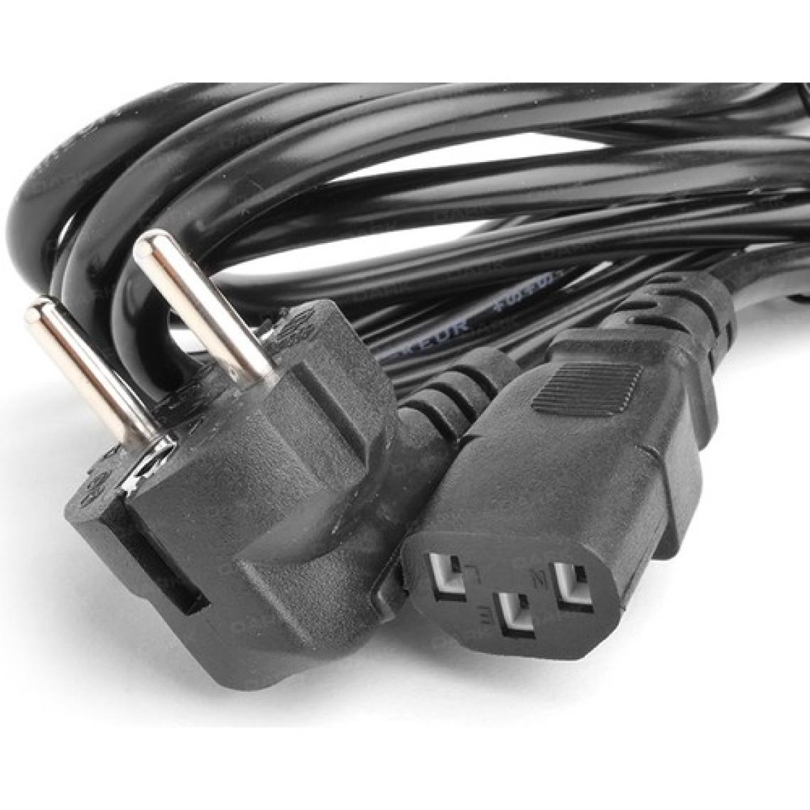 Dark 3 Metre  Power Supply Güç Kablosu Iec 320 - C13 - 250V - Euro Plug (DK-CB-PSC300)