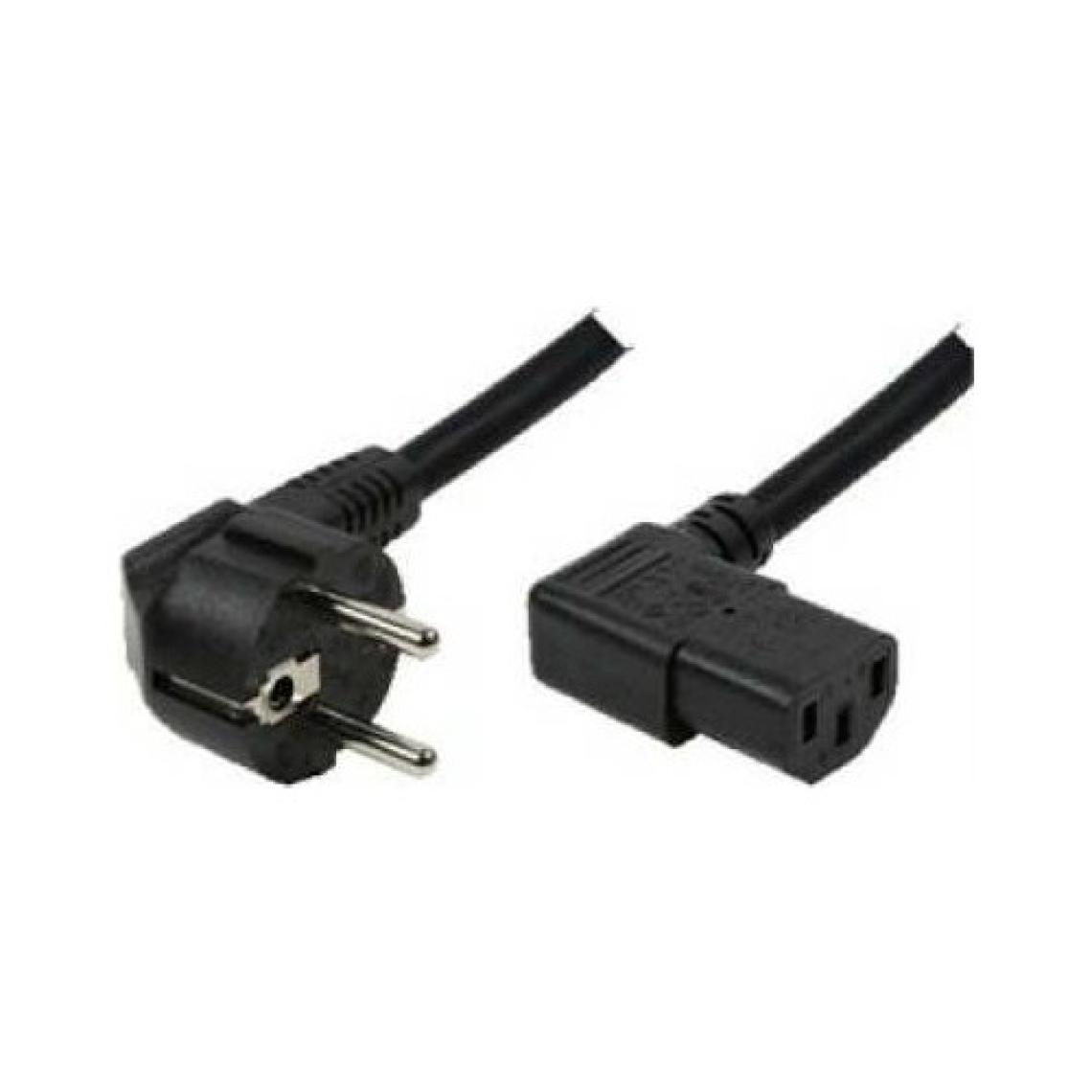 Platoon NHR5166 Power Kablosu 3 m L Uç 90 Derece C13 IEC-C13 Güç Kablosu 3X0.75