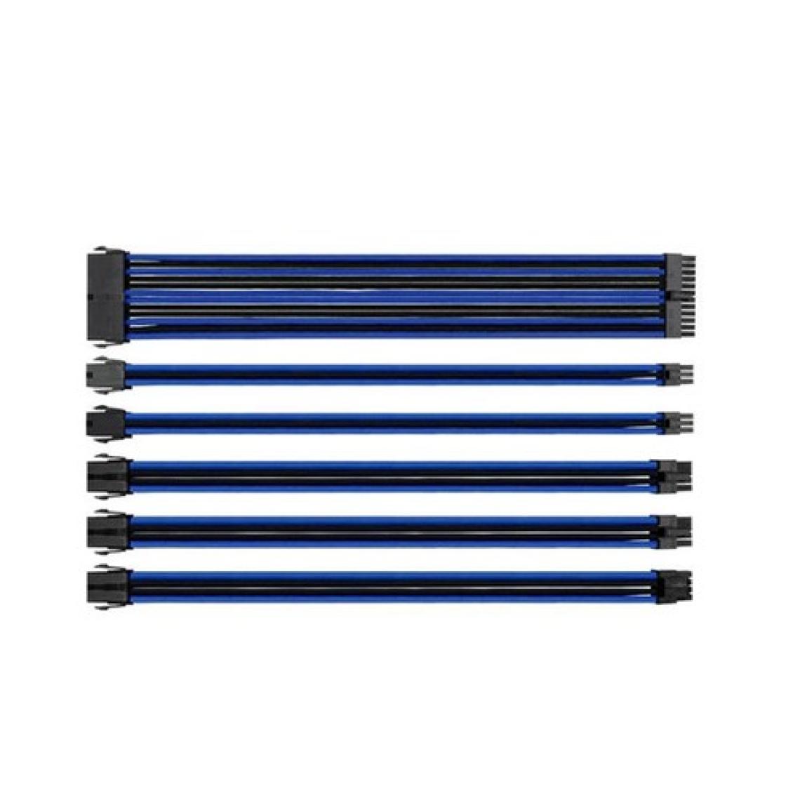 Thermaltake TtMod Mavi/Siyah Power Supply Sleeved Kablo Seti (16 AWG) AC-035-CN1NAN-A1