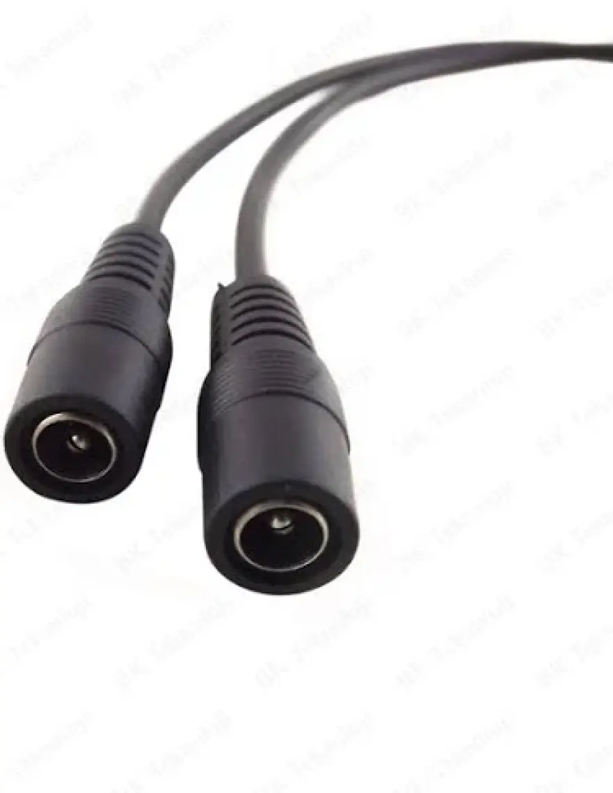 BK Teknoloji Dc Güç 5.5x2.1mm 1 Erkek - 2 Dişi Çoklayıcı Kablo Cctv