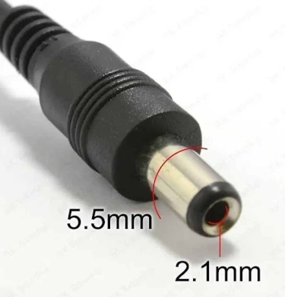 BK Teknoloji Dc Güç 5.5x2.1mm 1 Erkek - 2 Dişi Çoklayıcı Kablo Cctv