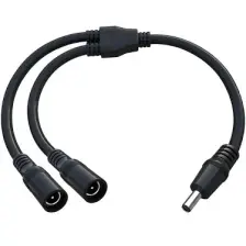 BK Teknoloji Dc Güç 5.5x2.1mm 1 Erkek - 2 Dişi Çoklayıcı Kablo Cctv