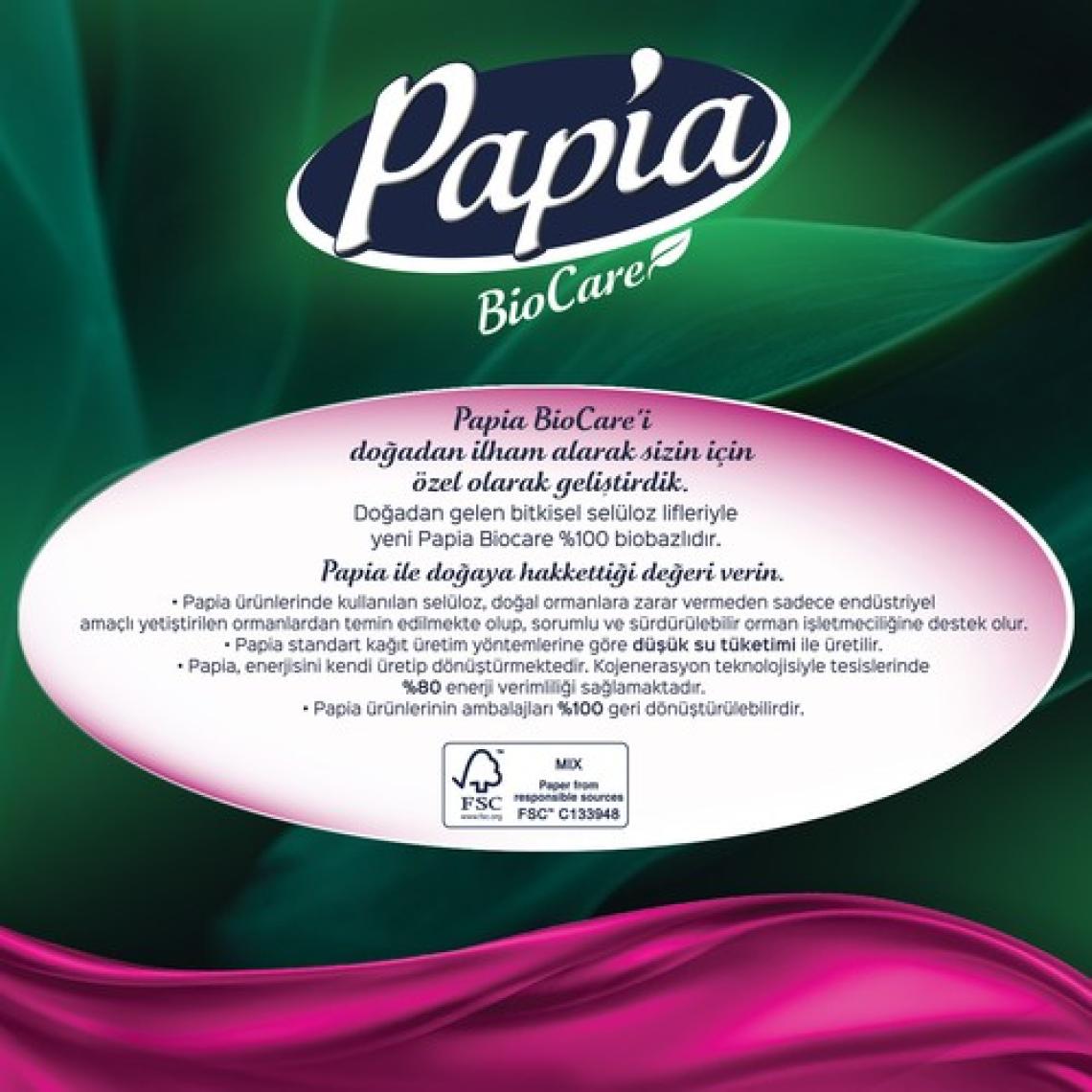 Papia Biocare Kağıt Havlu 24 Rulo (6 Rulo x 4 Paket)