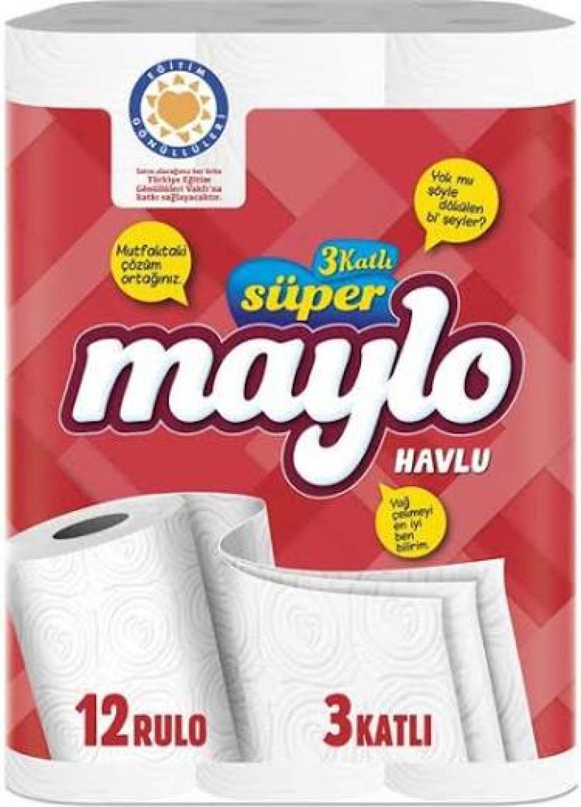 Maylo Süper Maylo Tegv Kağıt Havlu 12'li