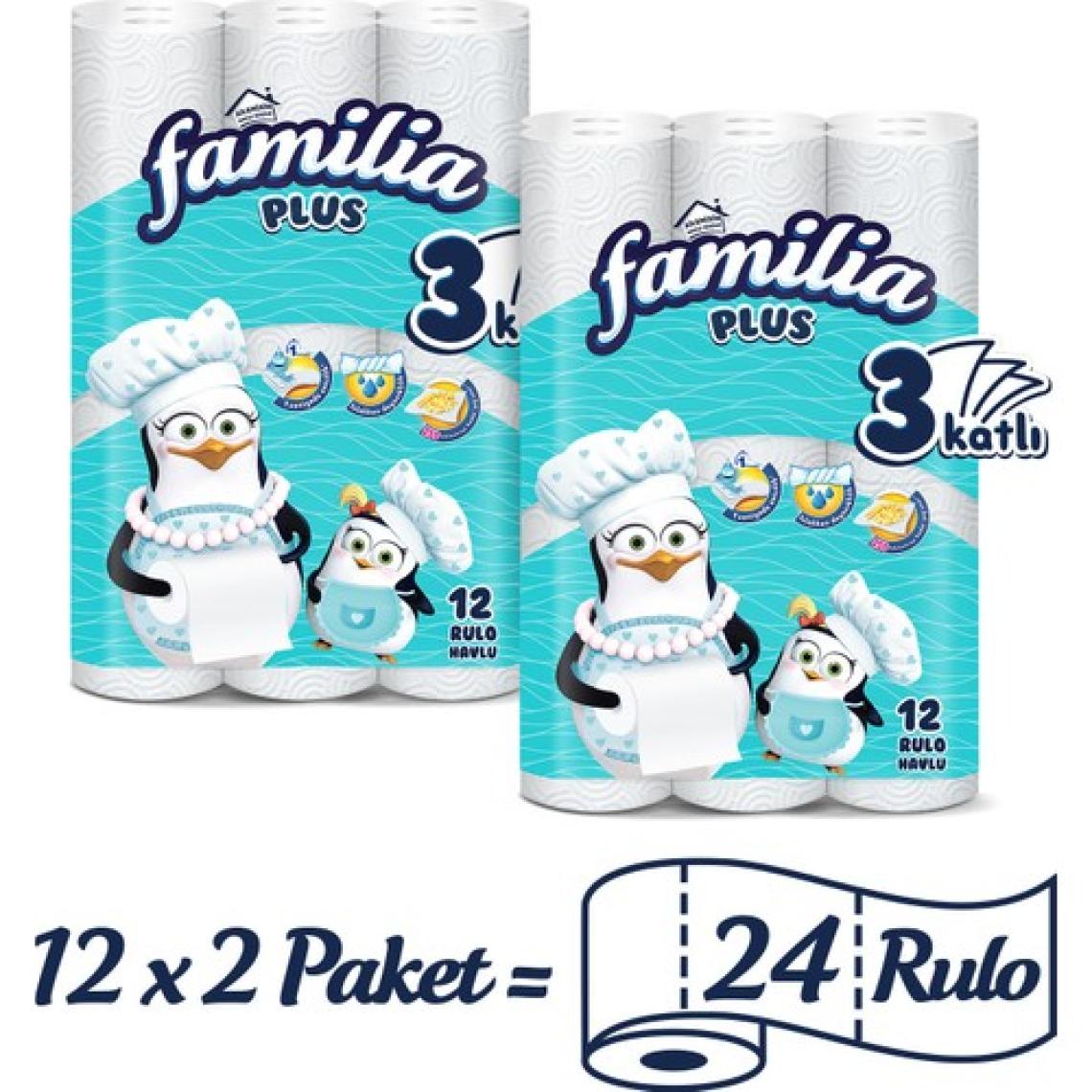 Familia Plus 3 Katlı 24'lü Kağıt Havlu
