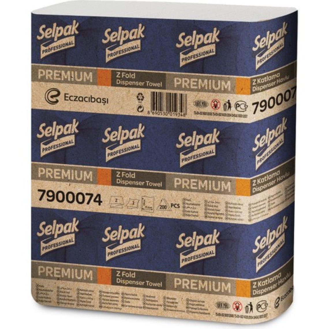 Selpak Professional Premium Z Katlı Dispenser Havlu 200yp 20li