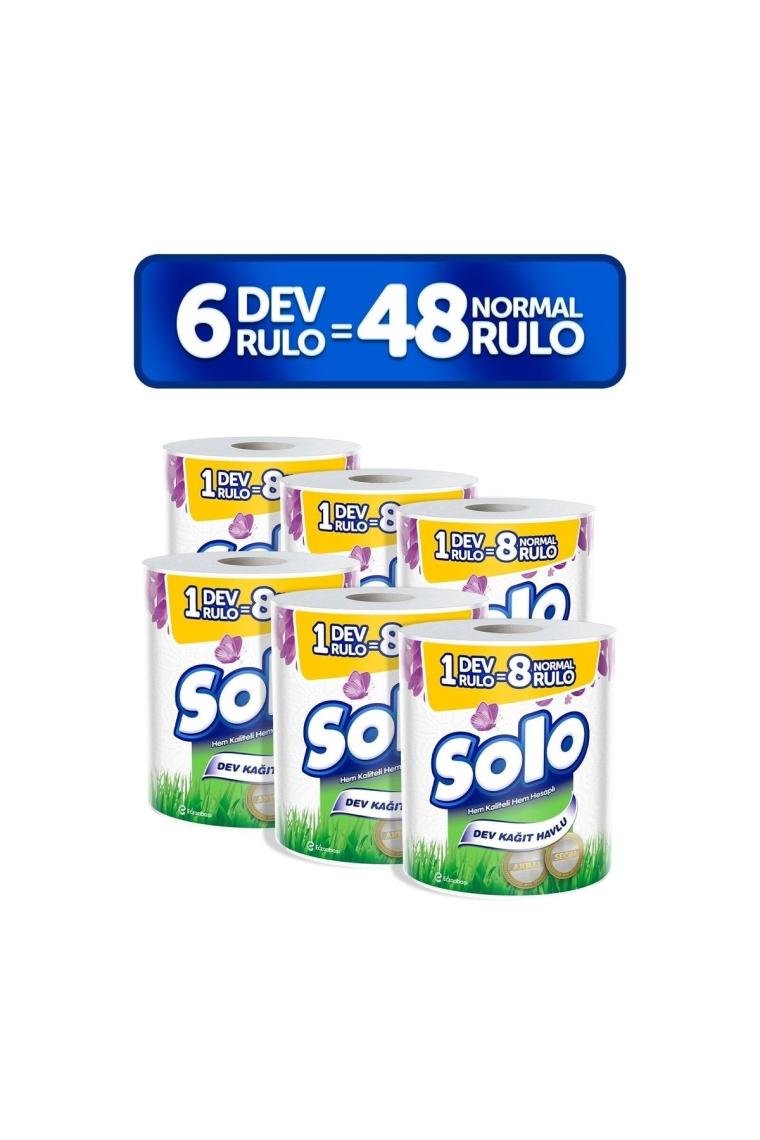 Dev Rulo Kağıt Havlu 6'lı (1=8 , 48 Rulo)