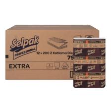 Extra Z Katlama Kağıt Havlu Çift Katlı 21.5 X 24 Cm 200 Yaprak - 12 Paket