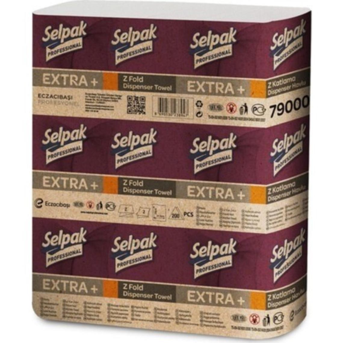 Selpak Extra Z Katlama Dispenser Havlu 4 x 200 Adet  4'lü Paket