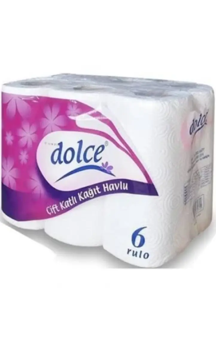 Dolce 6'lı Kağıt Havlu 21,5 x 12 80 Yaprak