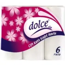 Dolce 6'lı Kağıt Havlu 21,5 x 12 80 Yaprak
