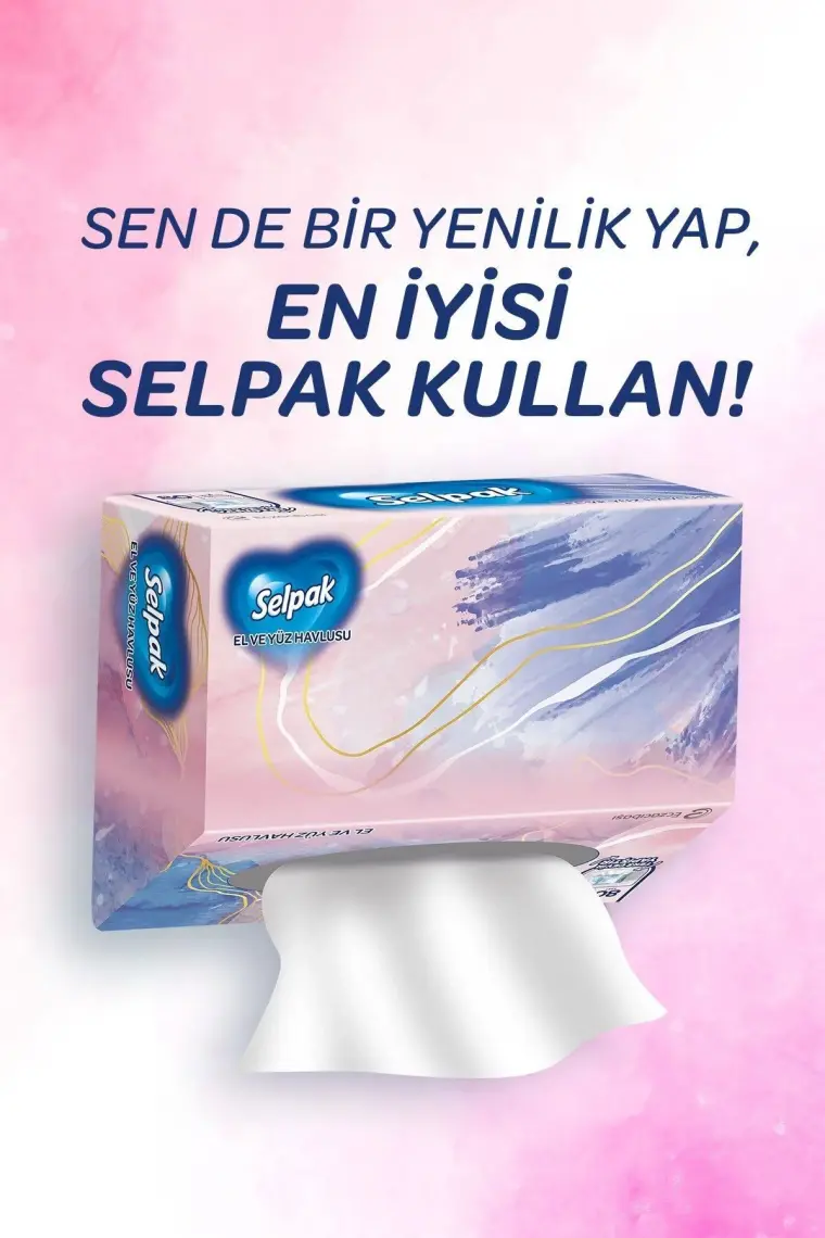 Selpak El ve Yüz Havlusu x 4 Paket 320 Yaprak