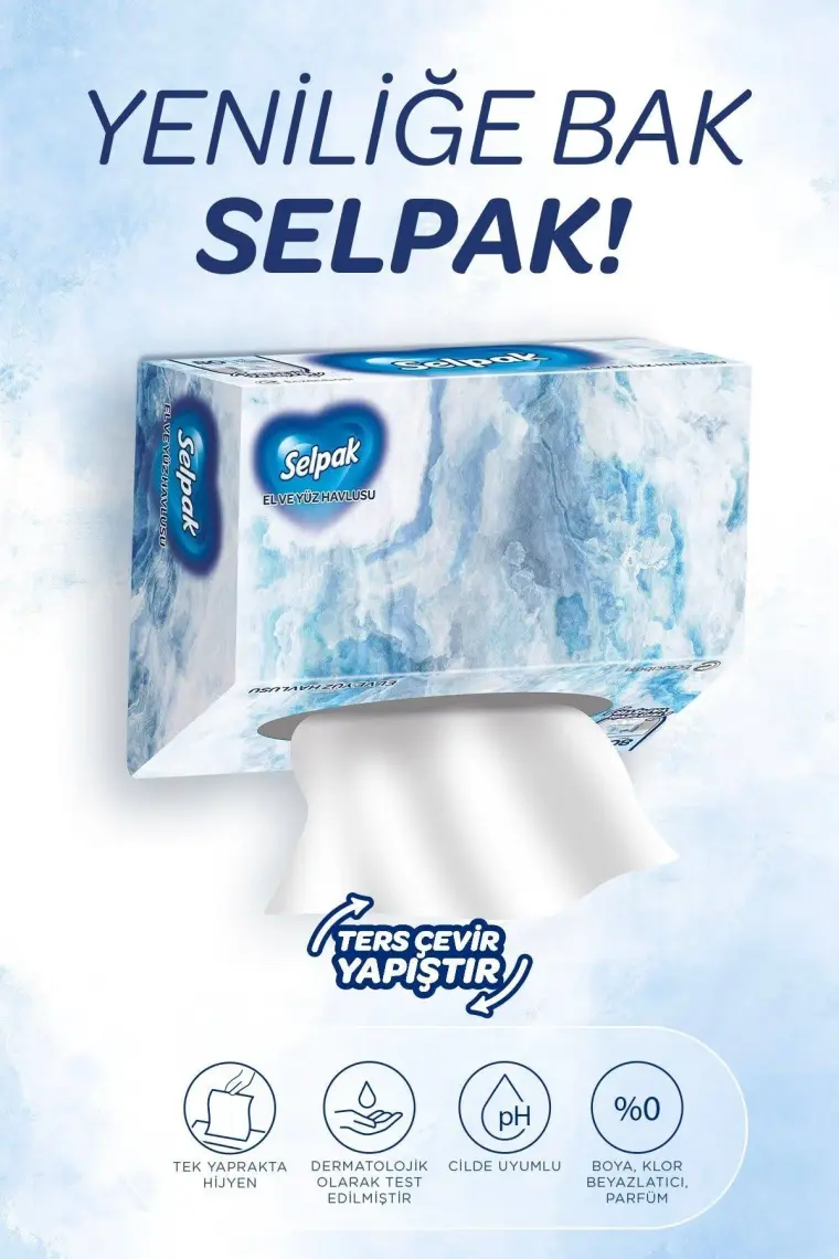 Selpak El ve Yüz Havlusu x 4 Paket 320 Yaprak