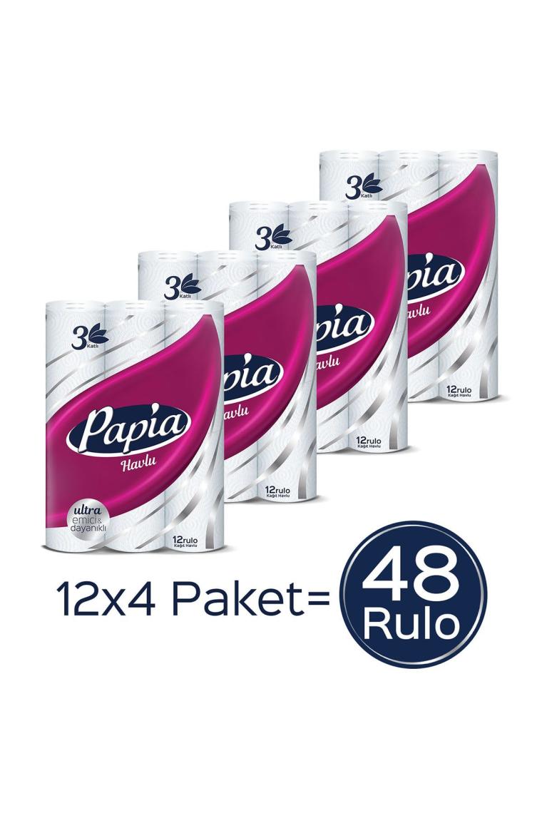 Papia 3 Katlı 48'li Kağıt Havlu
