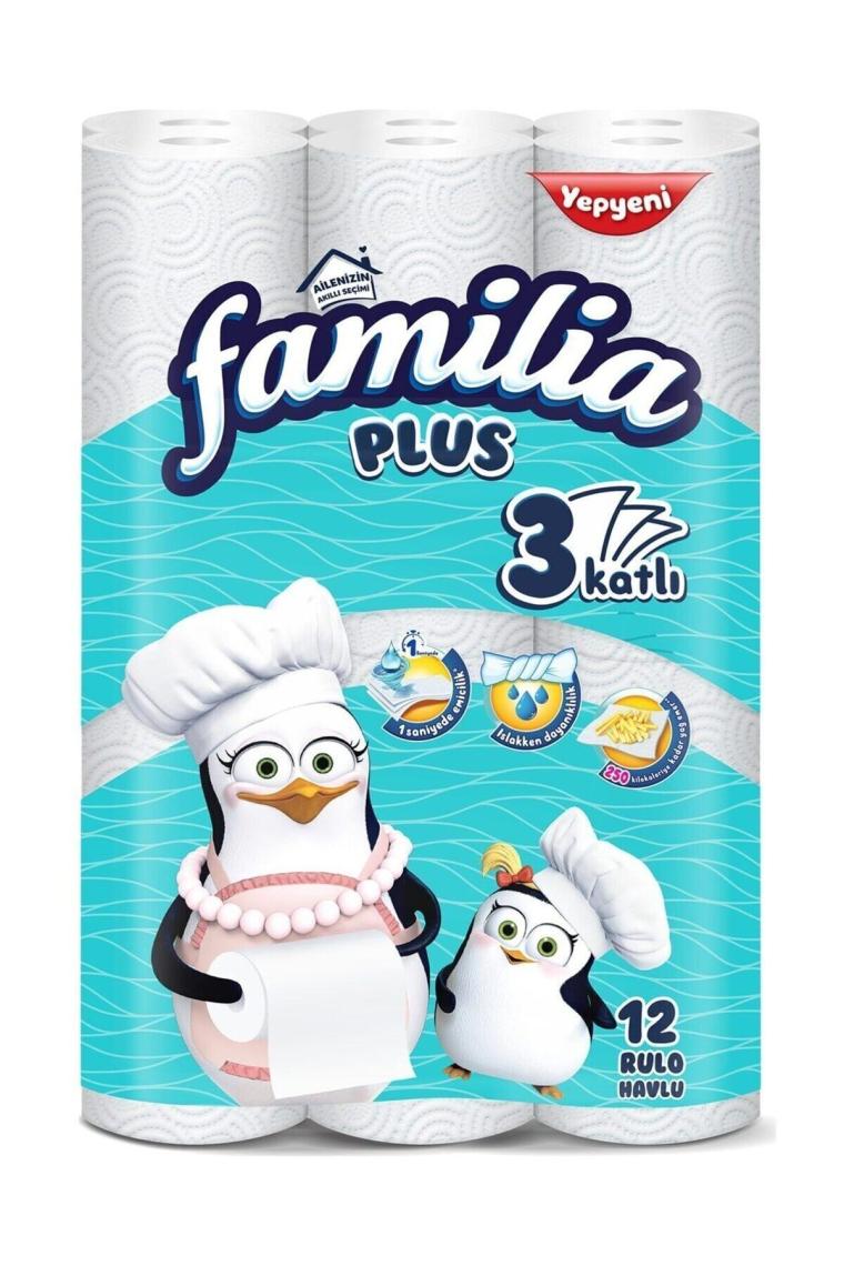 Familia Plus 3 Katlı 12'li Kağıt Havlu