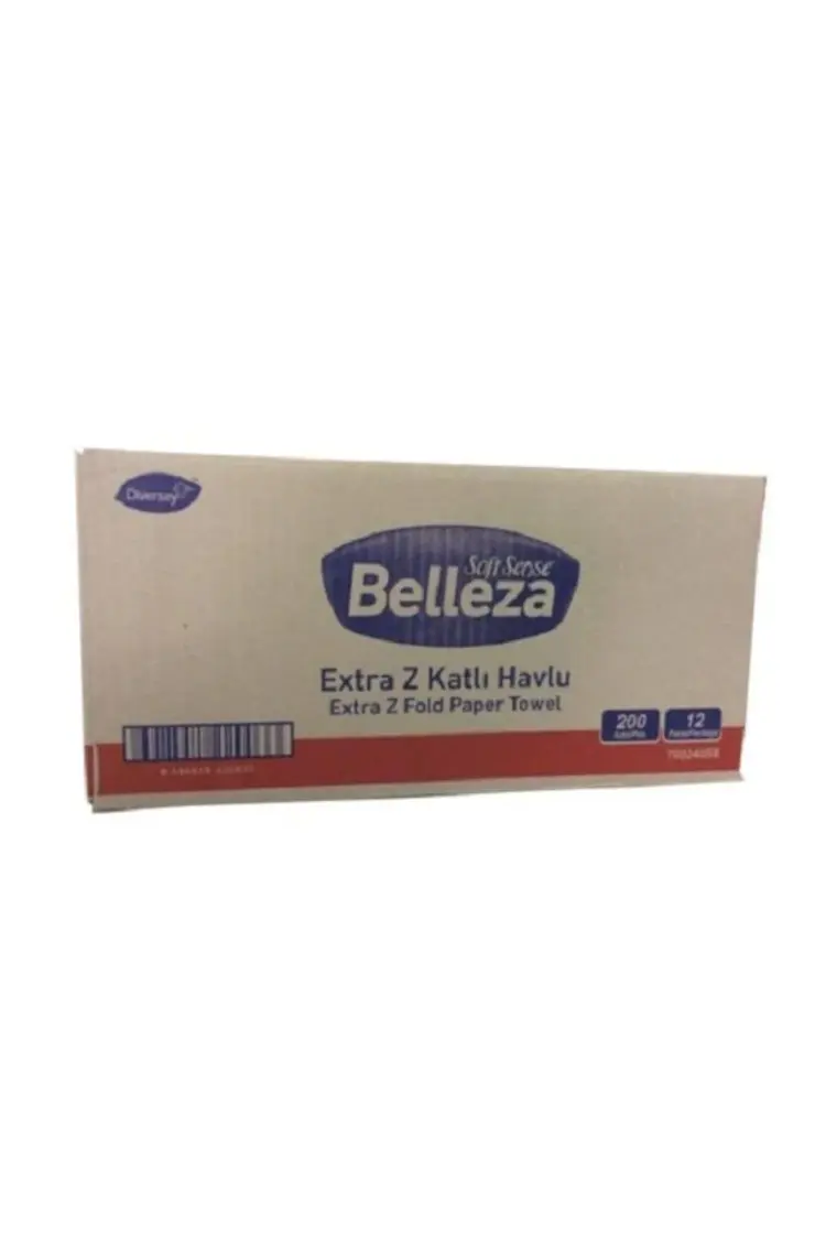 Belleza Extra Z Katlı Havlu, 200 Adet, 12 Paket