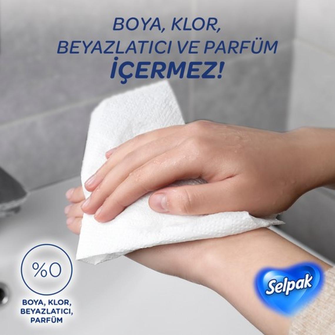 Selpak® El Ve Yüz Havlusu 3'lü 240 Yaprak Kutulu