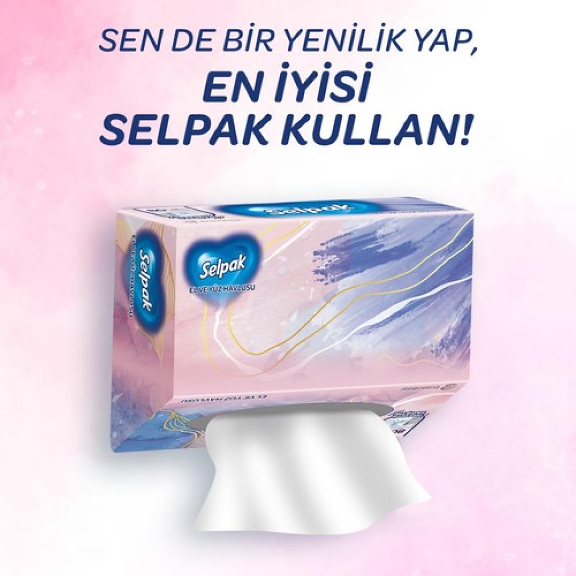 Selpak® El Ve Yüz Havlusu 3'lü 240 Yaprak Kutulu