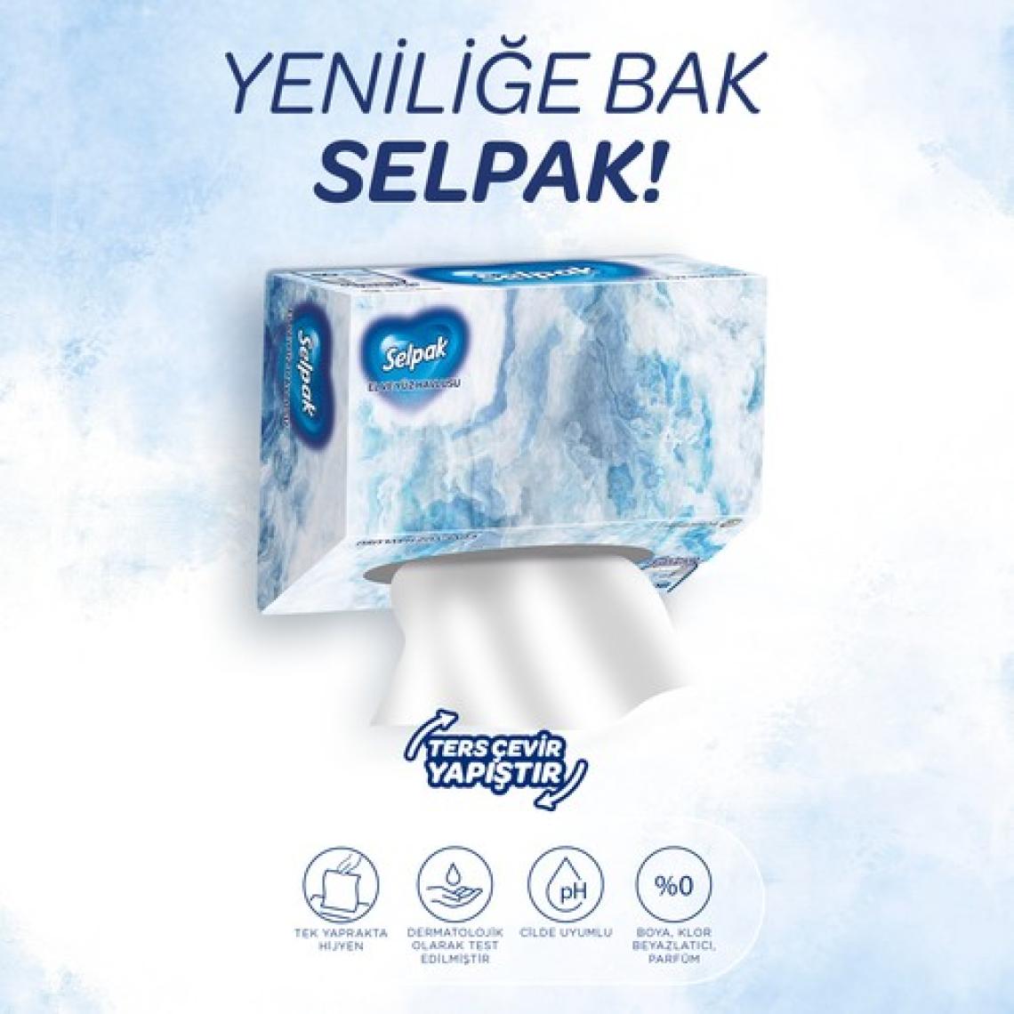 Selpak® El Ve Yüz Havlusu 3'lü 240 Yaprak Kutulu