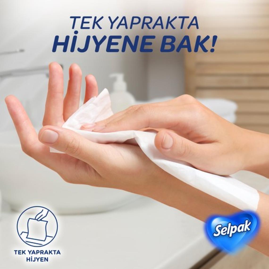 Selpak® El Ve Yüz Havlusu 3'lü 240 Yaprak Kutulu