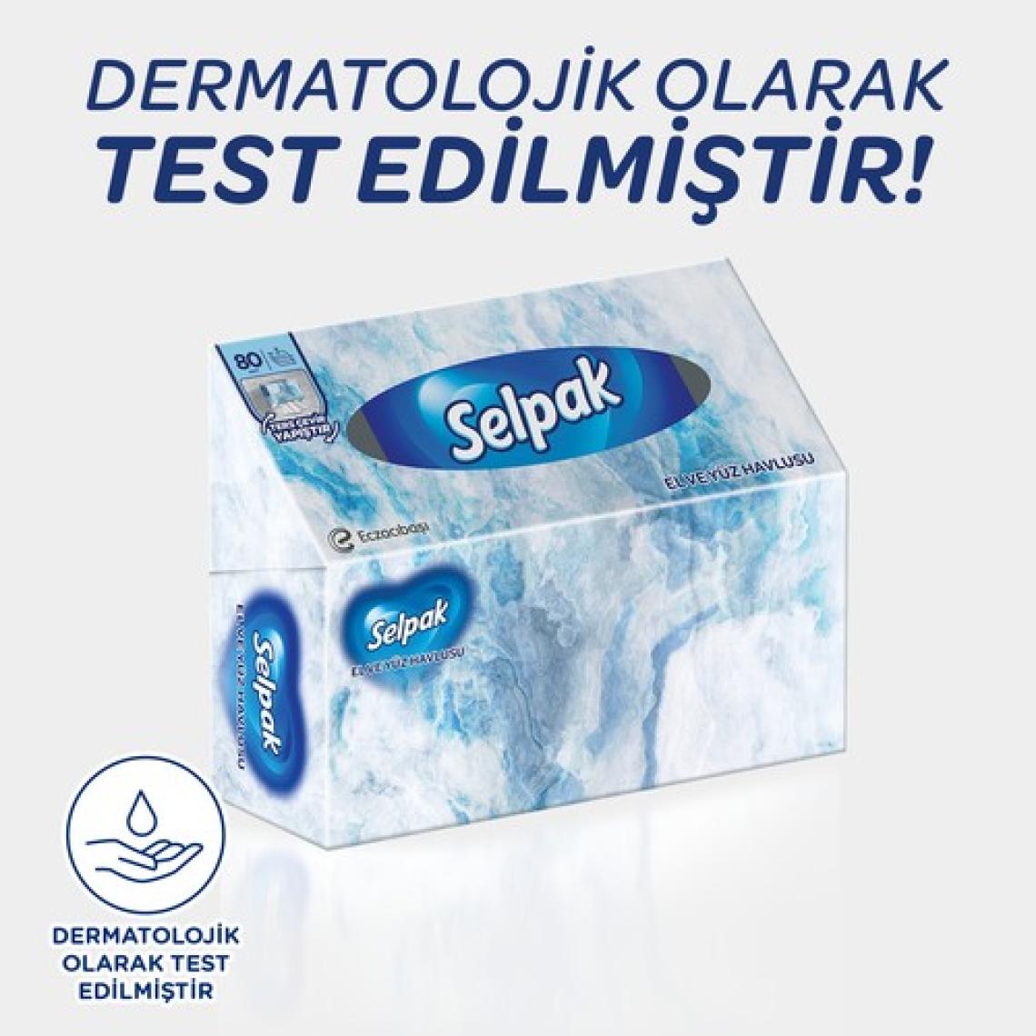 Selpak® El Ve Yüz Havlusu 3'lü 240 Yaprak Kutulu