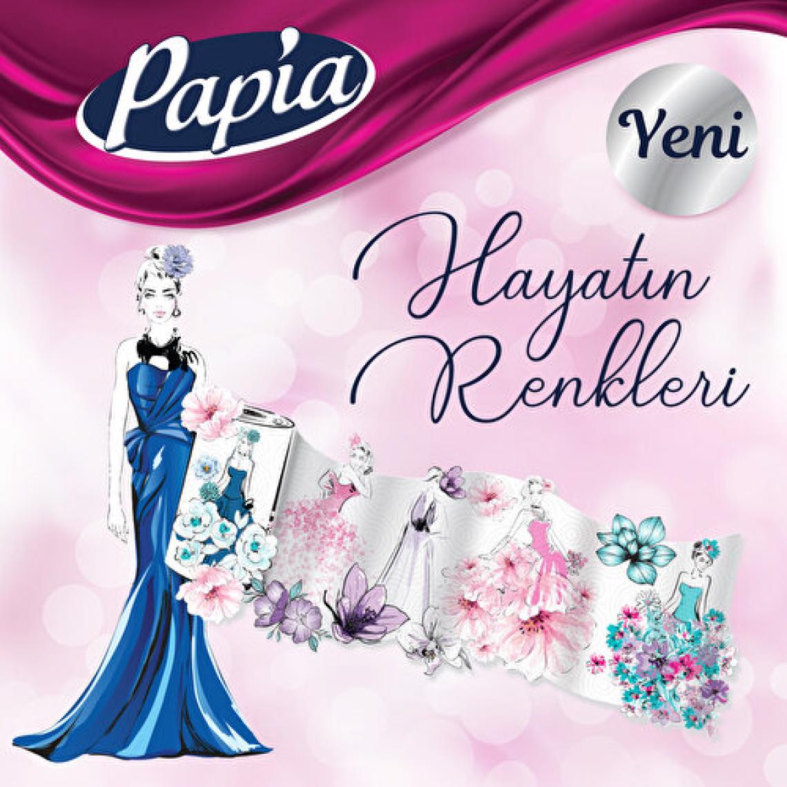 Papia Decor 3 Katlı 12'li Kağıt Havlu