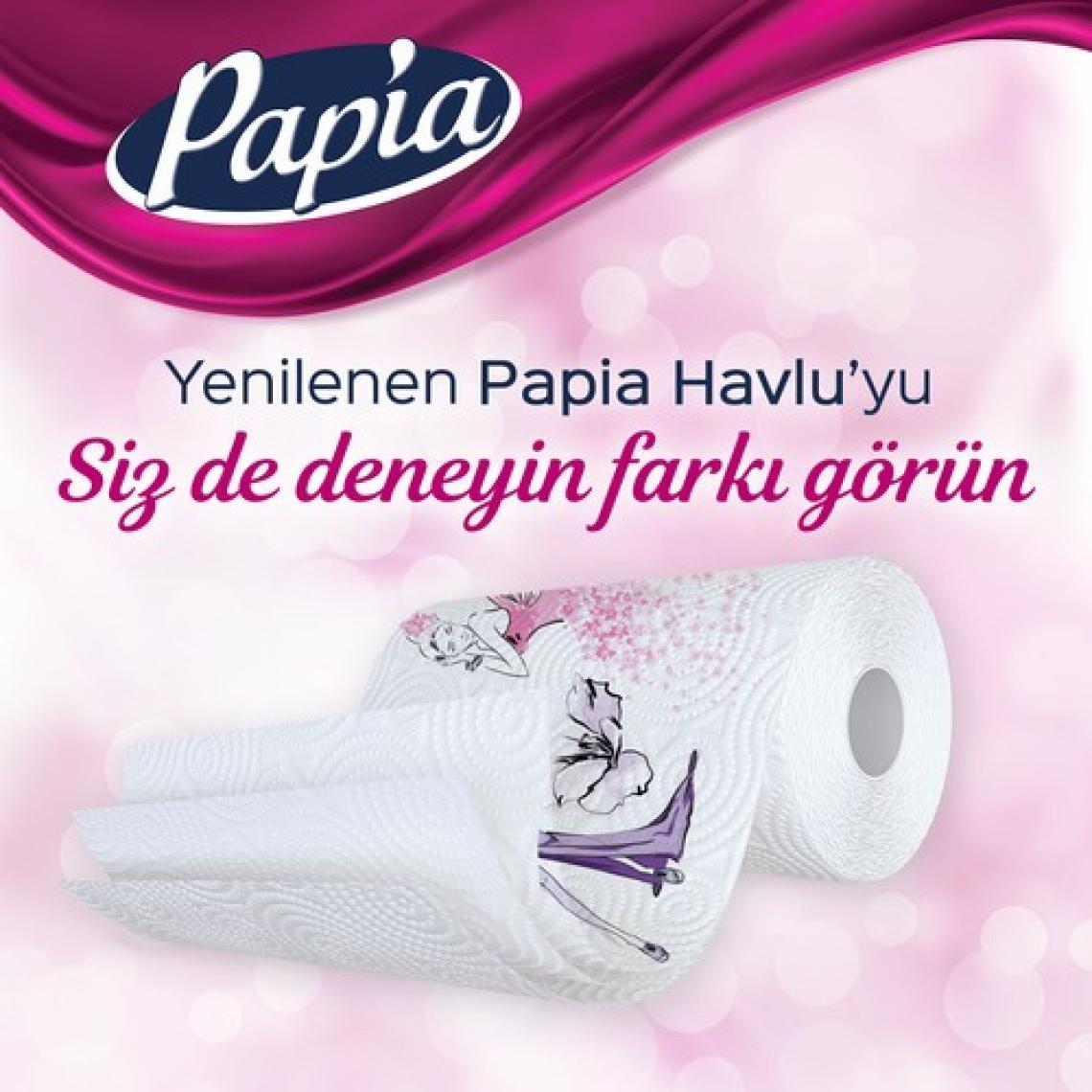 Papia Decor 3 Katlı 12'li Kağıt Havlu