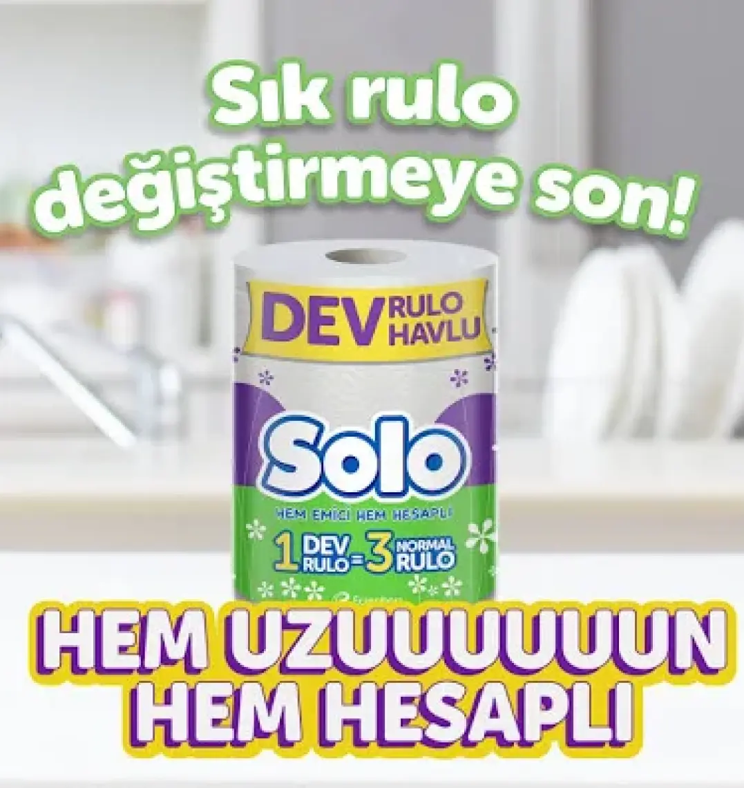 Solo Kağıt Havlu Dev Rulo