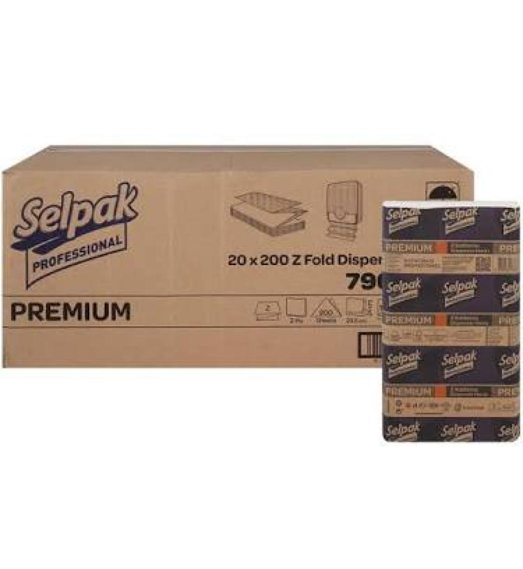 Selpak Professional Premium Z Katlı Dispenser Havlu 200yp 20li