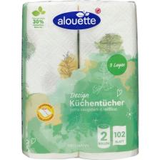 Alouette Kağıt Havlu  2 x 51 3 Katlı  Motifli - 2 Rulo