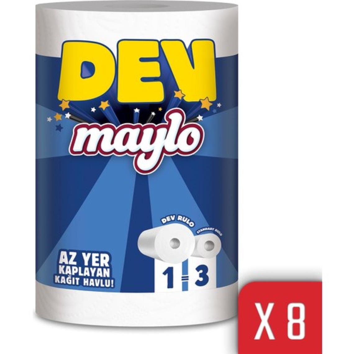 Maylo Çift Katlı Dev Kağıt Havlu 8'li Paket