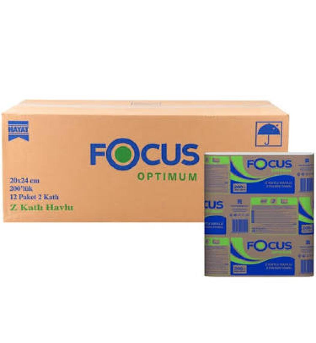 Focus Optimum Z Katlı Havlu 12 x 200'LÜ