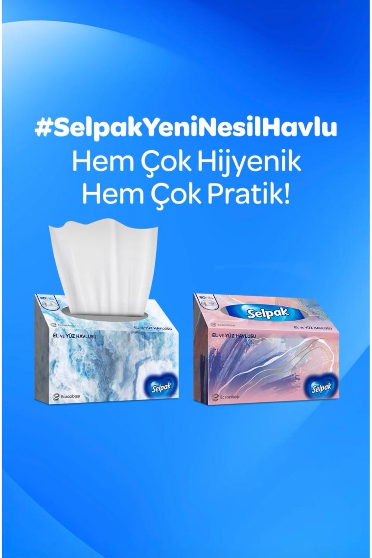 Selpak El ve Yüz Havlusu x 2 Paket 160 Yaprak