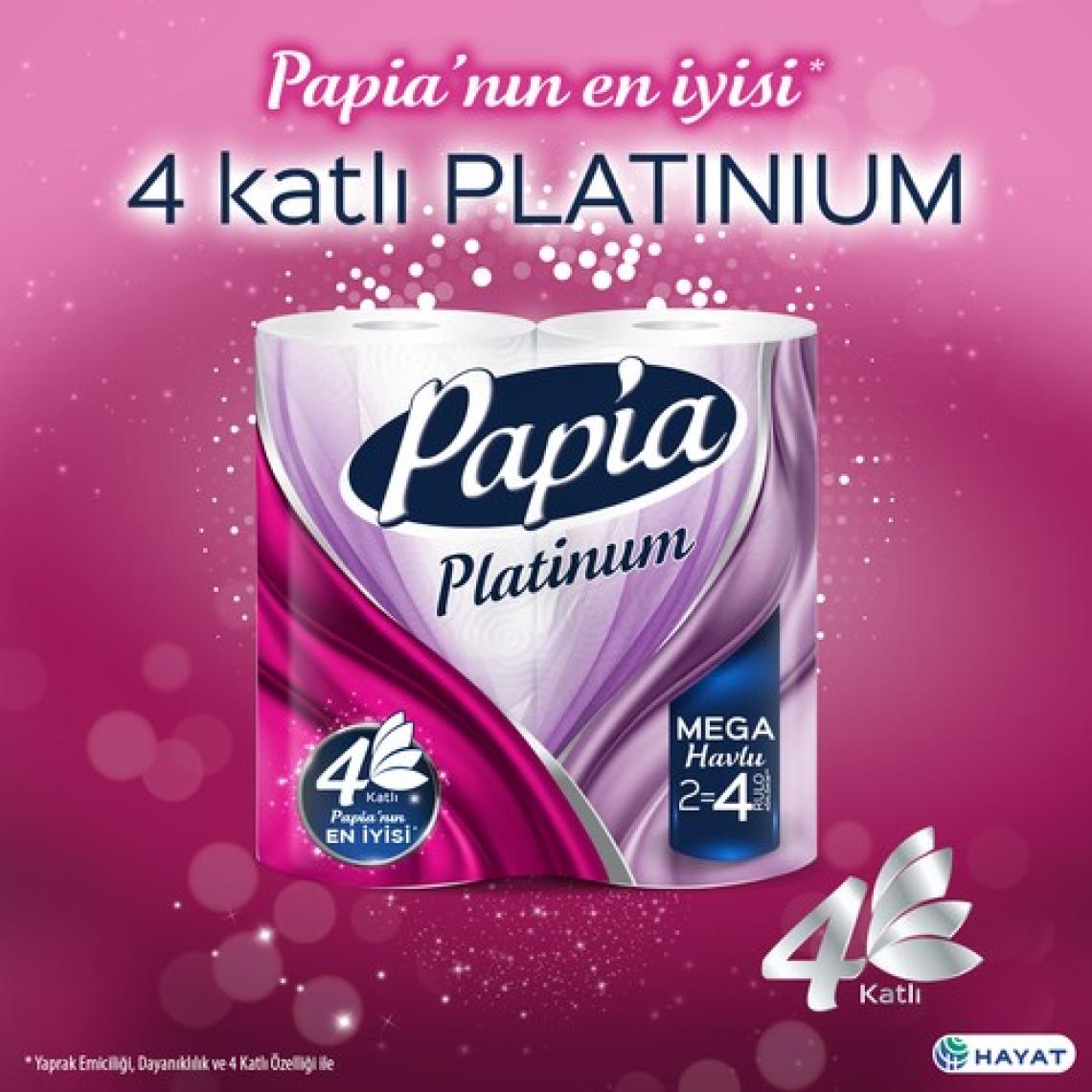 Papia Platinum Jumbo Kağıt Havlu 8 Rulo
