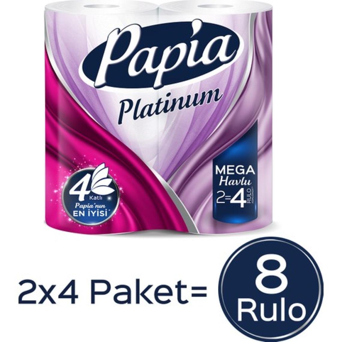 Papia Platinum Jumbo Kağıt Havlu 8 Rulo