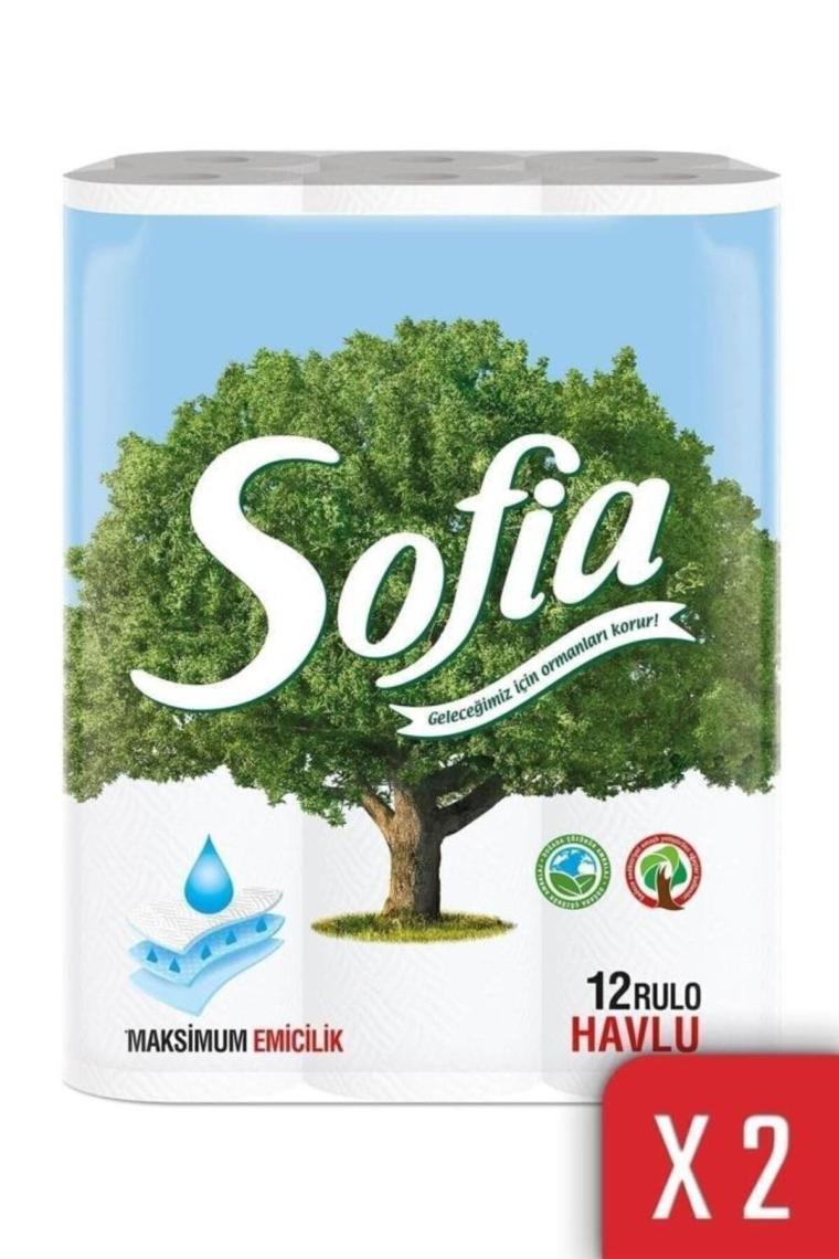 Sofia Mutfak Kağıt Havlusu 12'li 2'li Paket