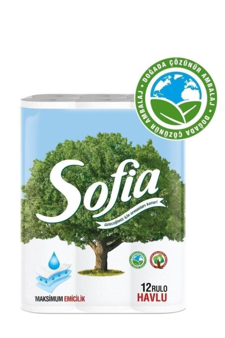 Sofia Mutfak Kağıt Havlusu 12'li 2'li Paket