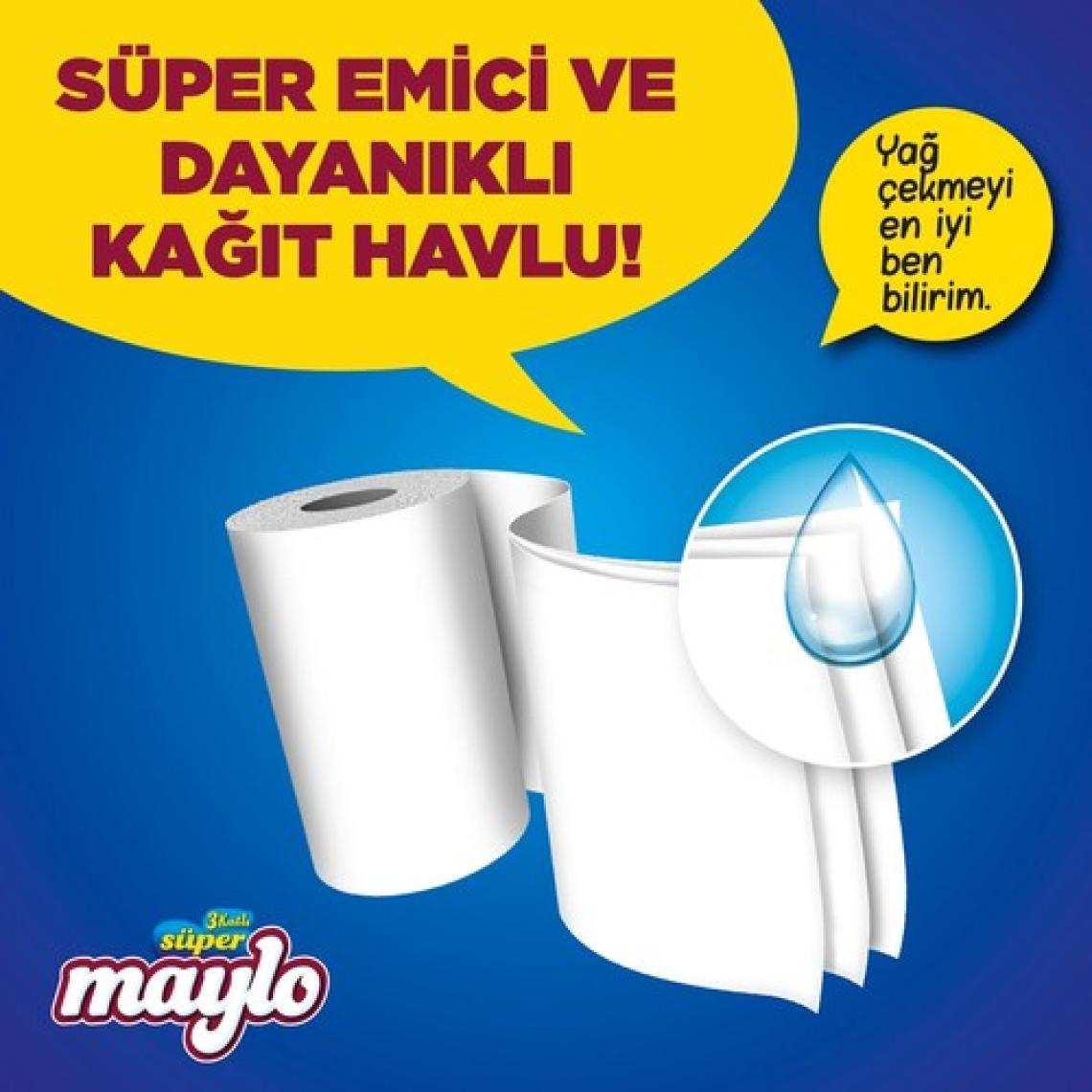 Maylo 3 Katlı 24'lü Kağıt Havlu