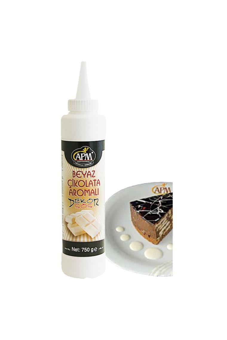 Beyaz Çikolata Aromalı Dekor Sos 750g