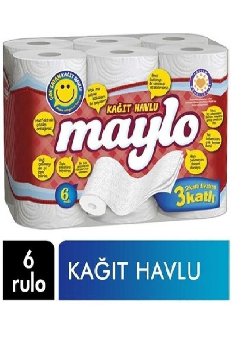Maylo 3 Katlı 6'lı Kağıt Havlu